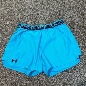 blue under armour shorts